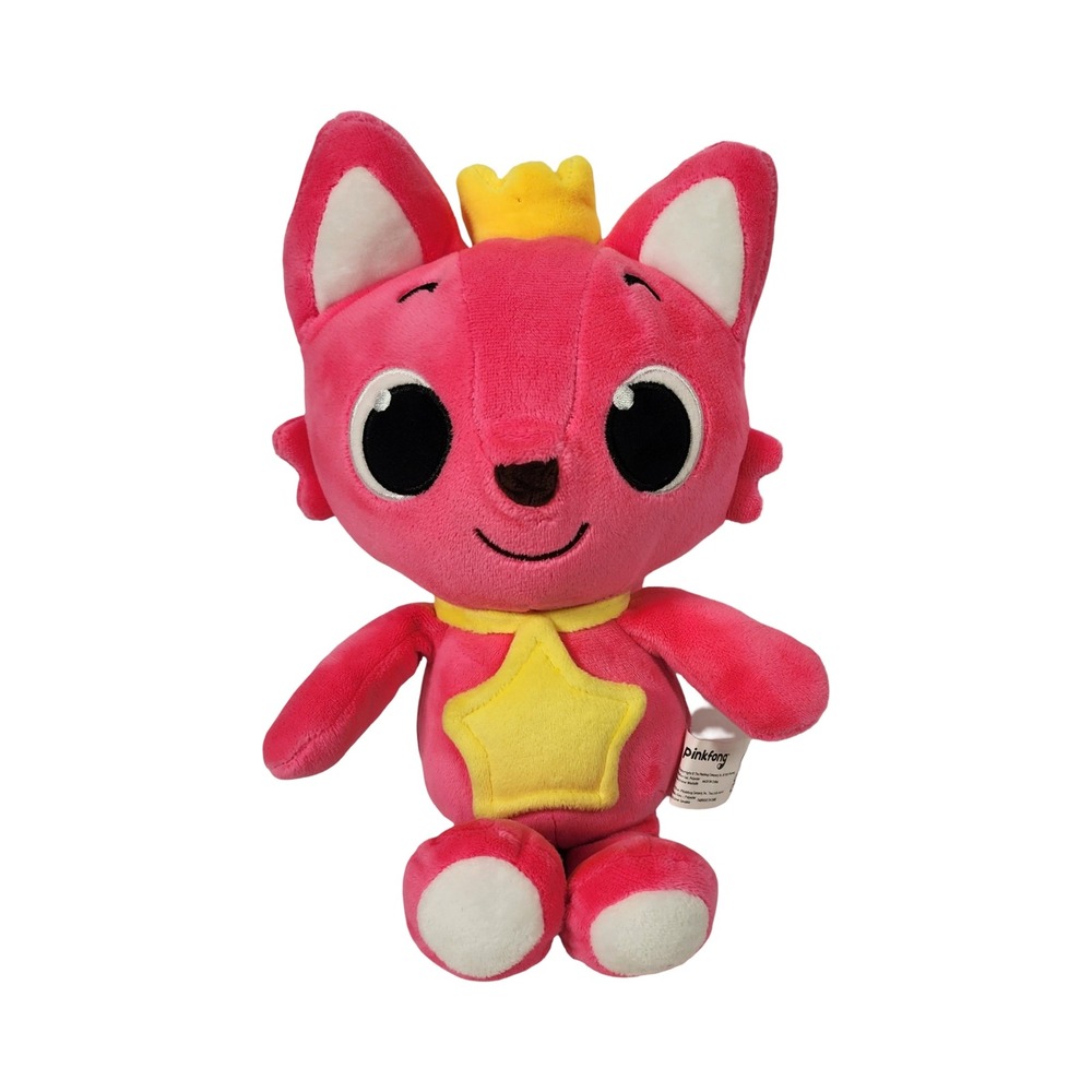 Pinkfong Prince Pink Fox Plush Stuffed Animal with Crown and Star 10 Inch 2019‎